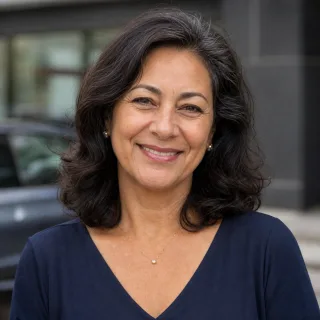 Retrato ilustrativo de Patrícia Gomes